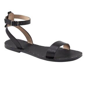 Banana Republic Studded Sandal Black Leather Size 6M